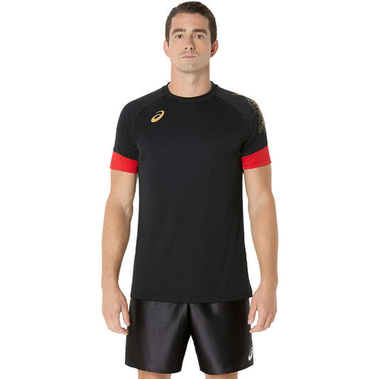 バレーボール半袖トップス プラクティス半袖シャツ(袖切替)