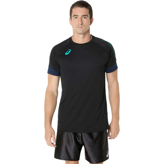 バレーボール半袖トップス プラクティス半袖シャツ(袖切替)