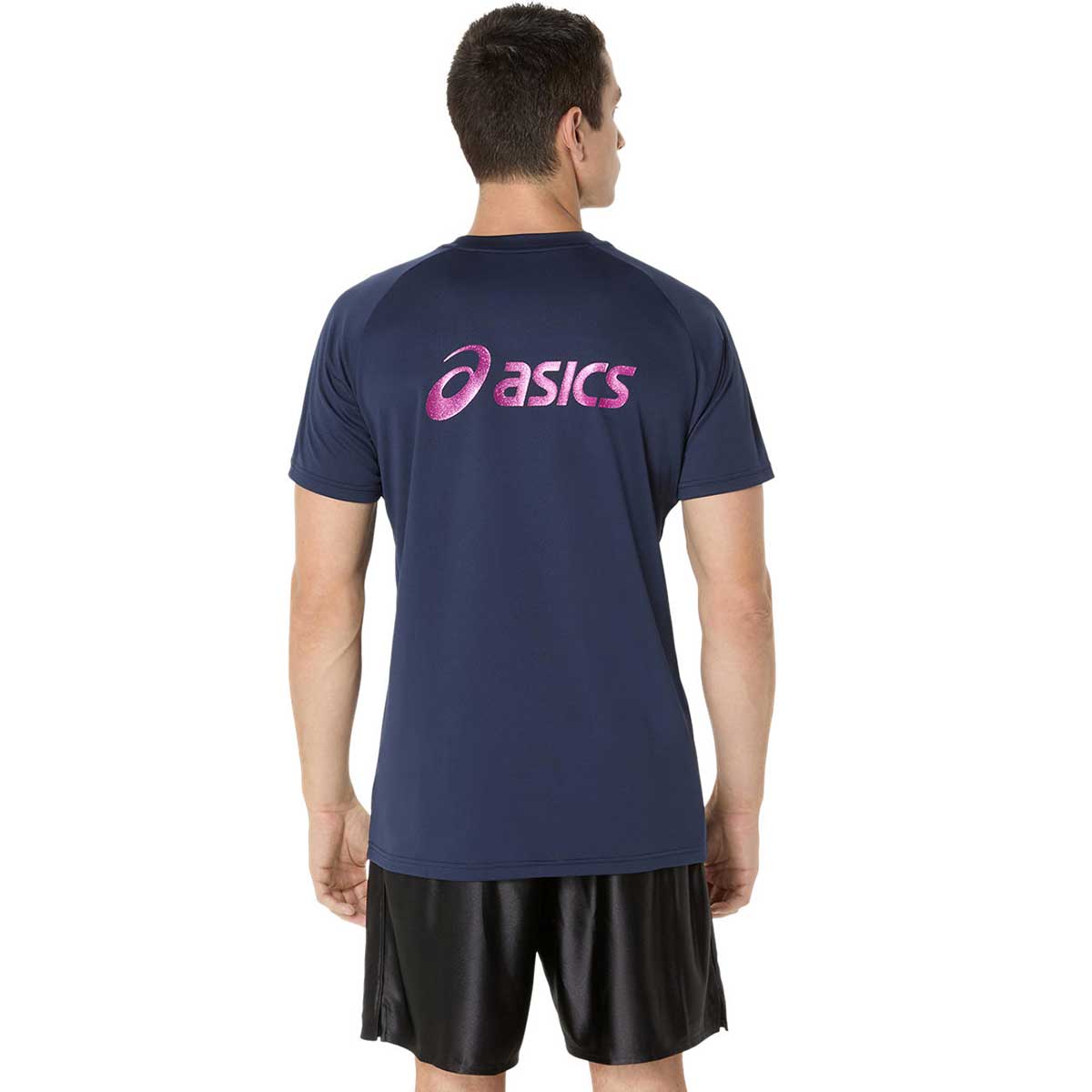 バレーボール半袖トップス プラクティス半袖シャツ(背面ビックロゴ) メンズ