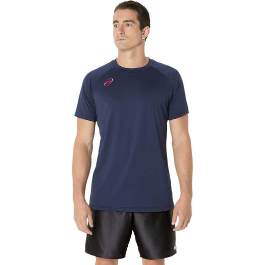 バレーボール半袖トップス プラクティス半袖シャツ(背面ビックロゴ) メンズ