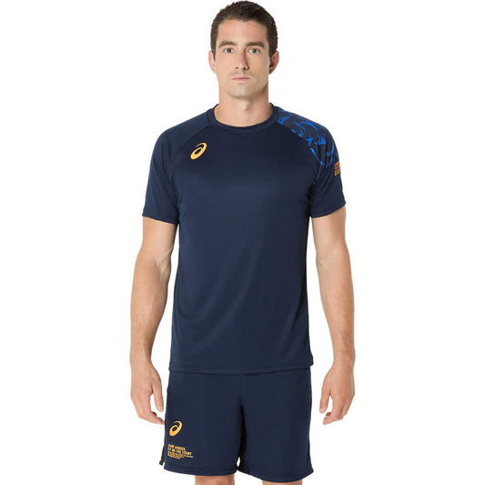 バレーボール半袖トップス トップラインファミリー半袖シャツ メンズ プラシャツ