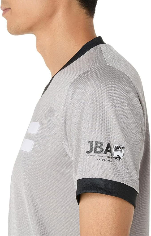 バスケットボール レフリーシャツ ユニセックス 半袖 審判服 バスケ JBA認定