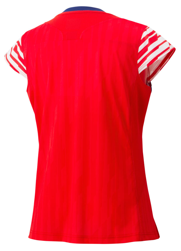 ウィメンズゲームシャツ レディース バドミントン 半袖シャツ トップス