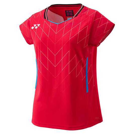 テニス・バドミントンウェア レディース  ウィメンズゲームシャツ(フィットシャツ)