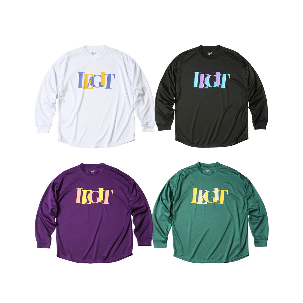 Overlap L/S TEE ジュニア バスケットボール 長袖Tシャツ ロンT トップス
