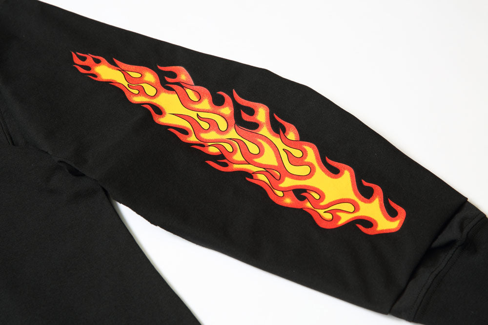 Flame L/S TEE ユニセックス バスケットボール 長袖Tシャツ ロングTシャツ