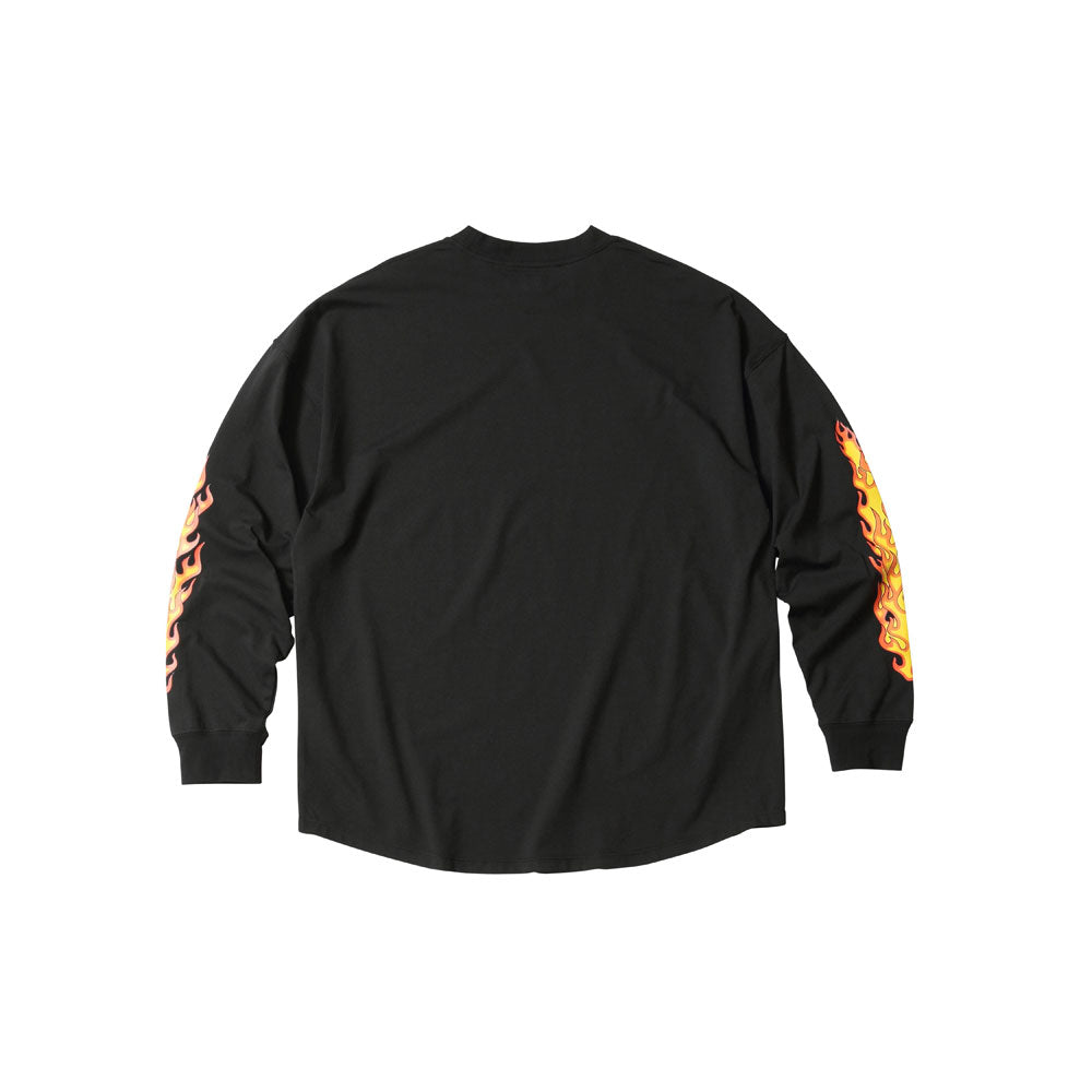 Flame L/S TEE ユニセックス バスケットボール 長袖Tシャツ ロングTシャツ
