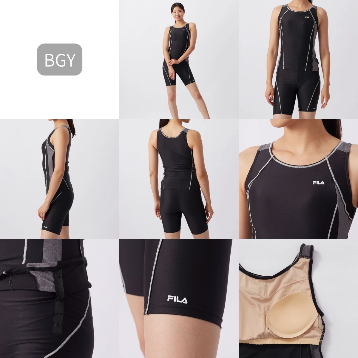 FILA レディース フィットネス水着 スイムウェア セパレーツ 水泳 タンキニ