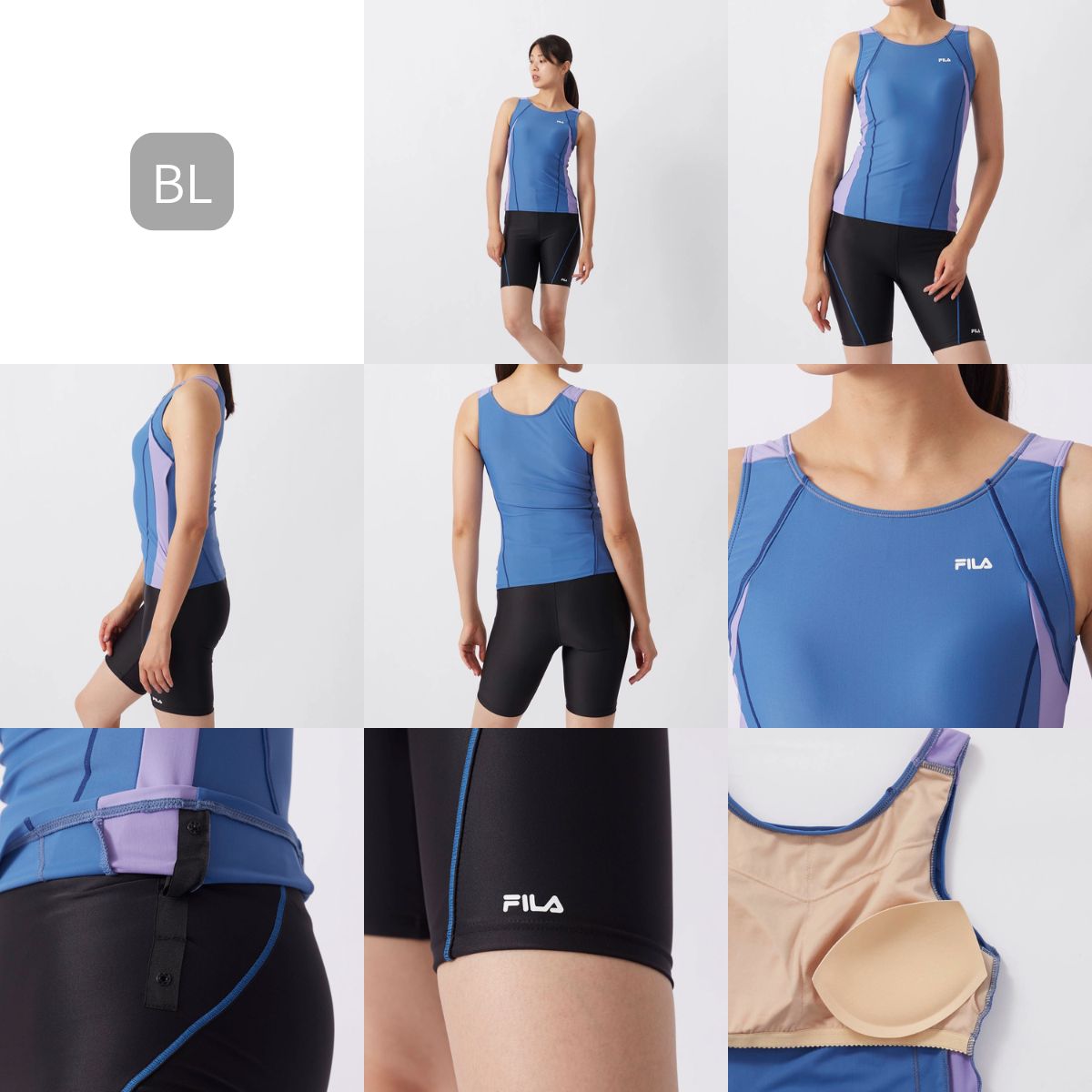FILA レディース フィットネス水着 スイムウェア セパレーツ 水泳 タンキニ