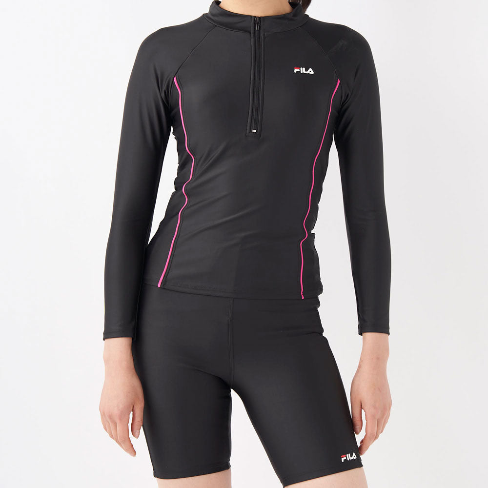 Women's long sleeve rash guard separate swimsuit set fitness swimsuit