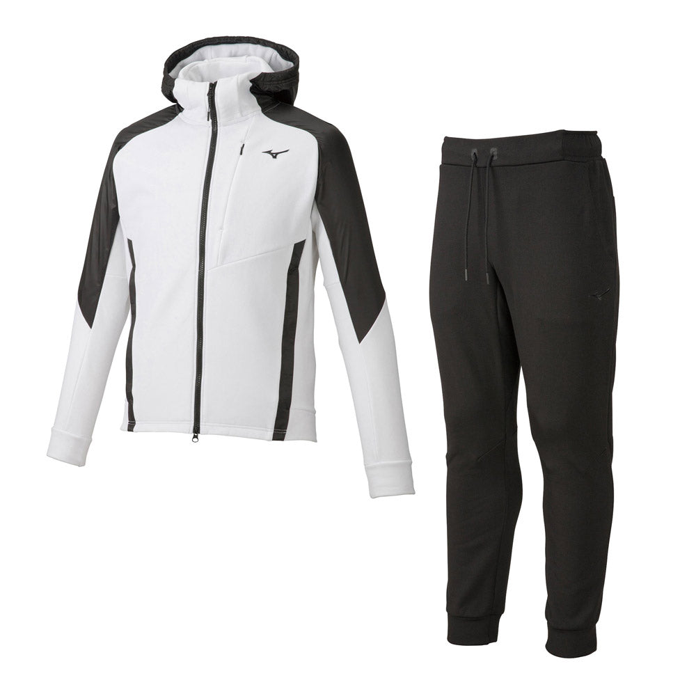 Stretch fleece heavy jacket and pants set for men, training wear