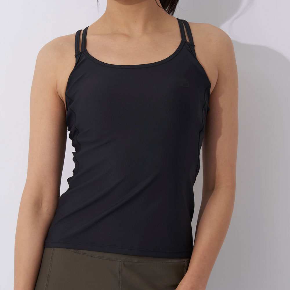 レディース スポーティ タンクトップ クロスバック ブラトップ フィットネスウェア ヨガ