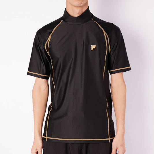 メンズ 半袖プル ラッシュガード スイムウェア 海 プール アクアシャツ 水陸両用