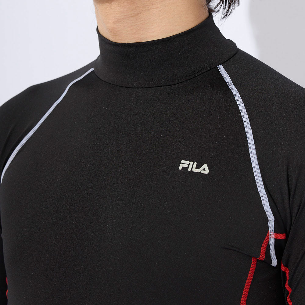 メンズ 長袖ハイネック コンプレッションウェア アンダーシャツ