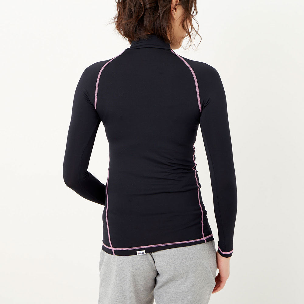 Women's long sleeve high neck compression wear UV protection