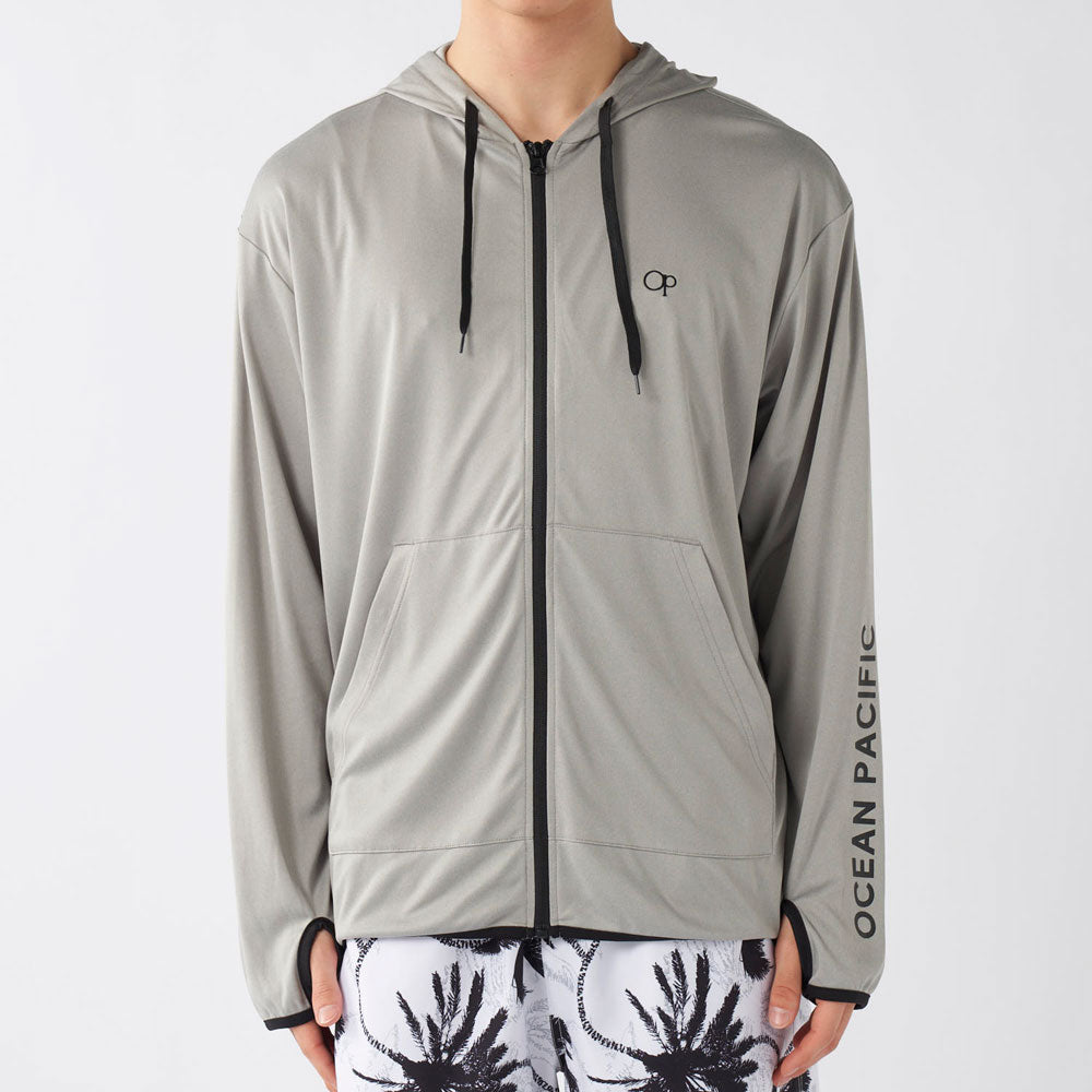 メンズ フルジップ ラッシュパーカー 長袖 ラッシュガード