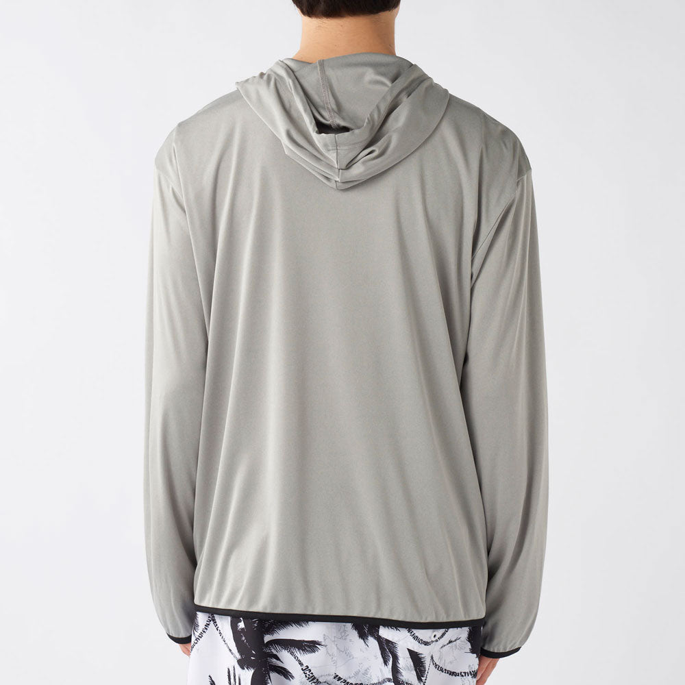 メンズ フルジップ ラッシュパーカー 長袖 ラッシュガード