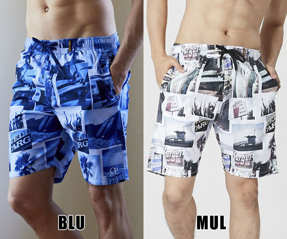 Men's surf trunks, board shorts, innerwear, swimwear, pool, beach