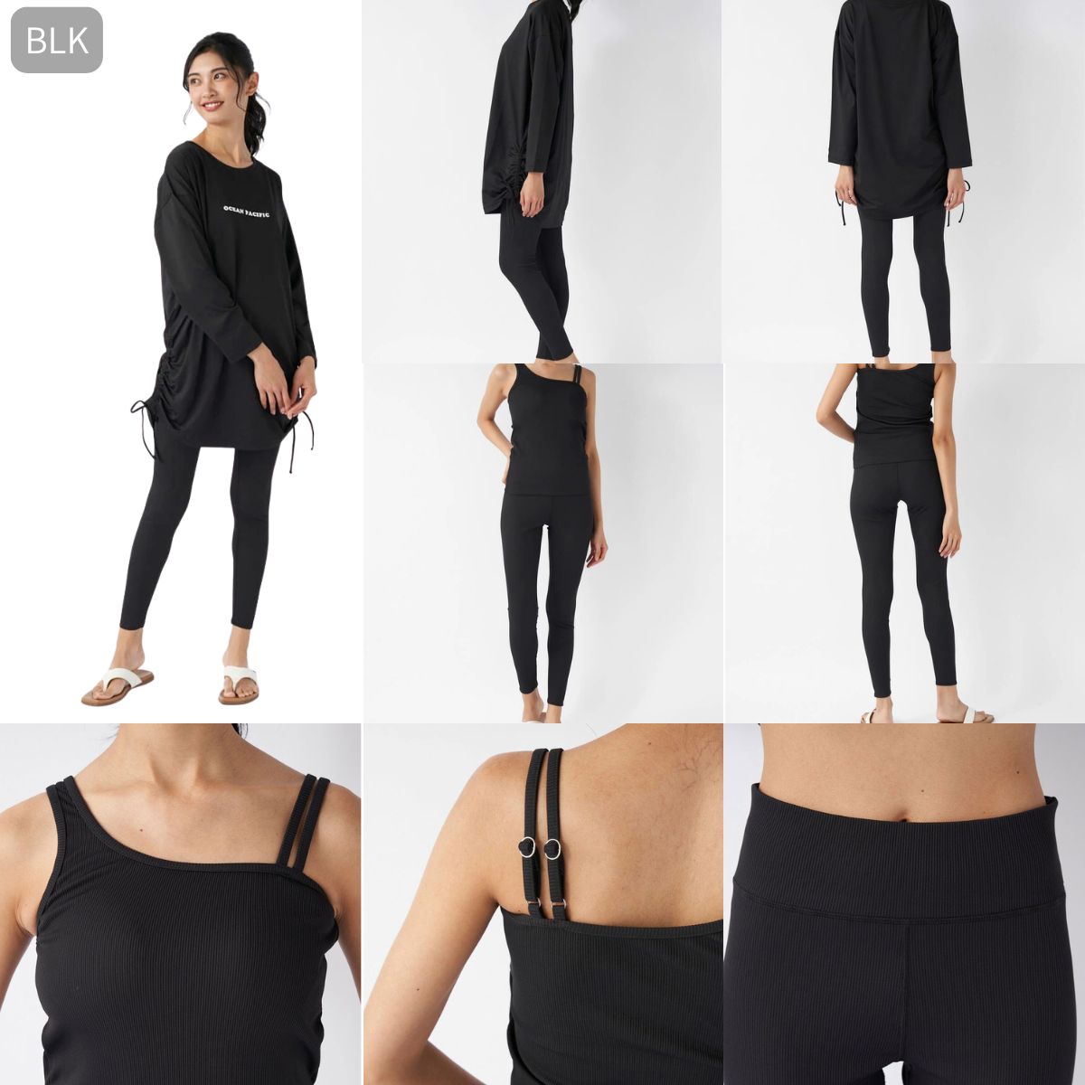 水着 上下 Tシャツ3点セット 水陸両用 フィットネスウェア セットアップ レディース