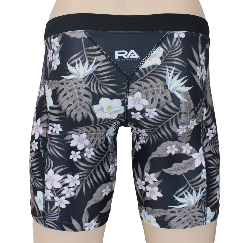 FLOWERS BLOOM Men's Swim Spats, Competition Training Swimwear, For Swimming Practice