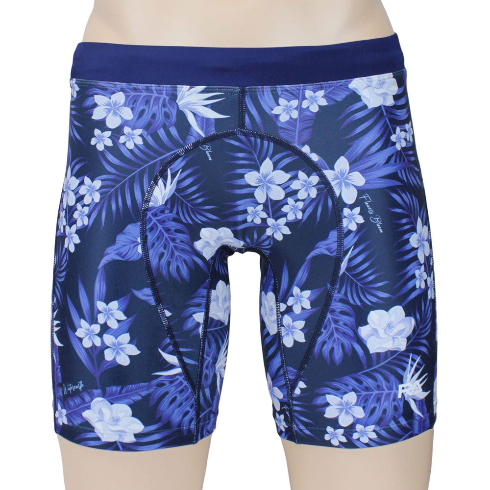 FLOWERS BLOOM Men's Swim Spats, Competition Training Swimwear, For Swimming Practice