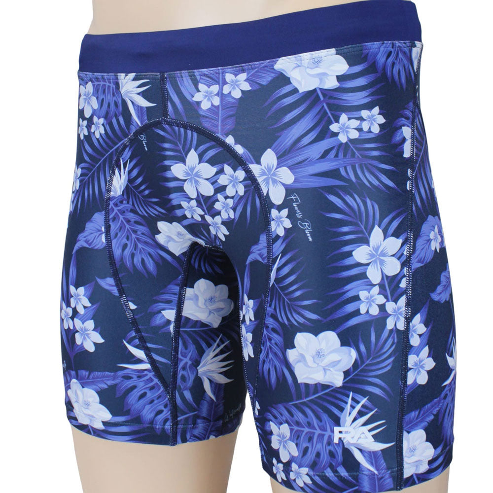 FLOWERS BLOOM Men's Swim Spats, Competition Training Swimwear, For Swimming Practice