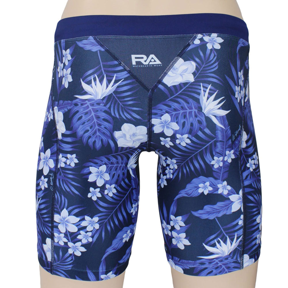 FLOWERS BLOOM Men's Swim Spats, Competition Training Swimwear, For Swimming Practice