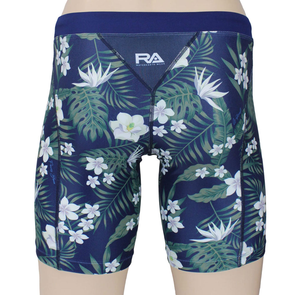 FLOWERS BLOOM Men's Swim Spats, Competition Training Swimwear, For Swimming Practice