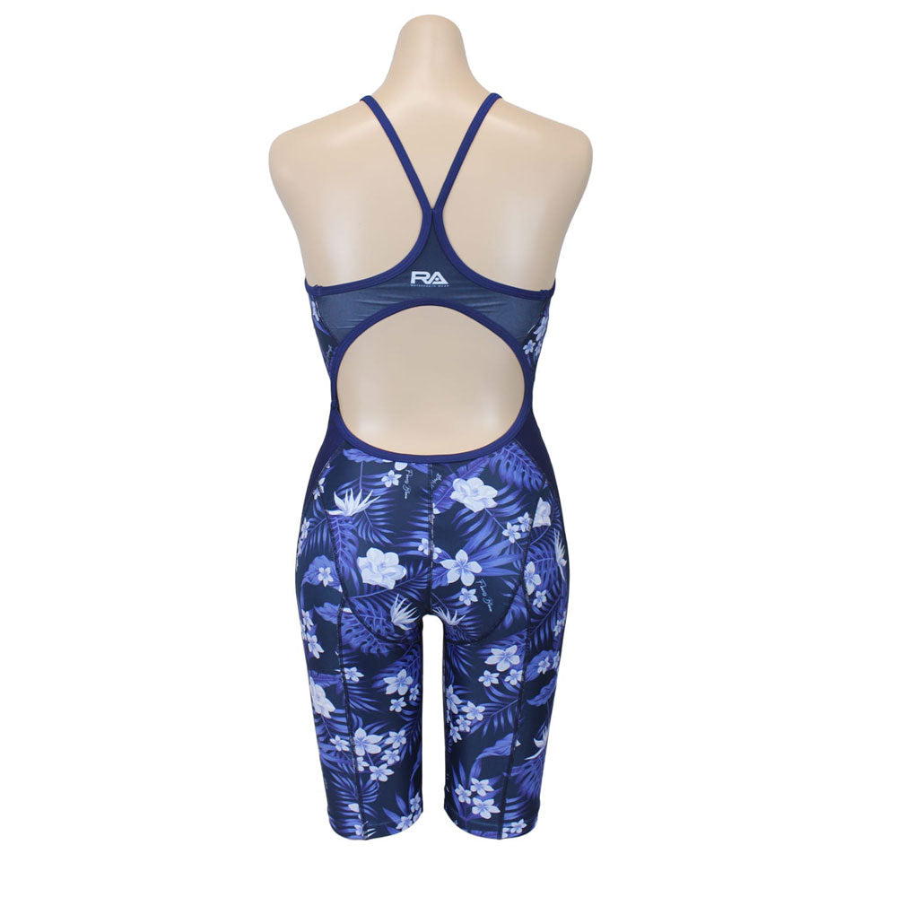 FLOWERS BLOOM Women's Competitive Training Swimsuit, All-in-One, for Swimming Practice