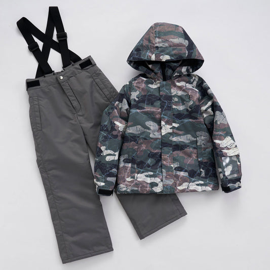 Junior Boys Ski Wear Top and Bottom Set Snowboard Wear for Kids