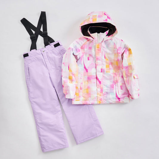 Junior Girls Ski Wear Top and Bottom Set Snowboard Wear for Kids