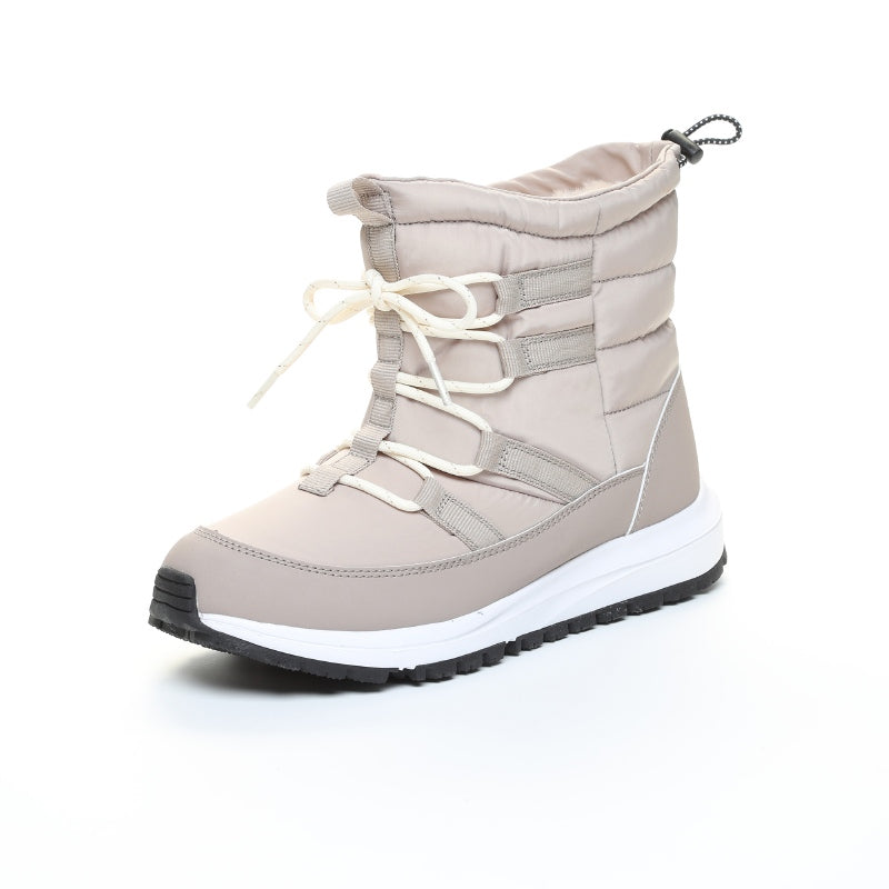 CP LW064 BEIGE Women's Snow Boots Winter Boots Winter Shoes Cold Protection