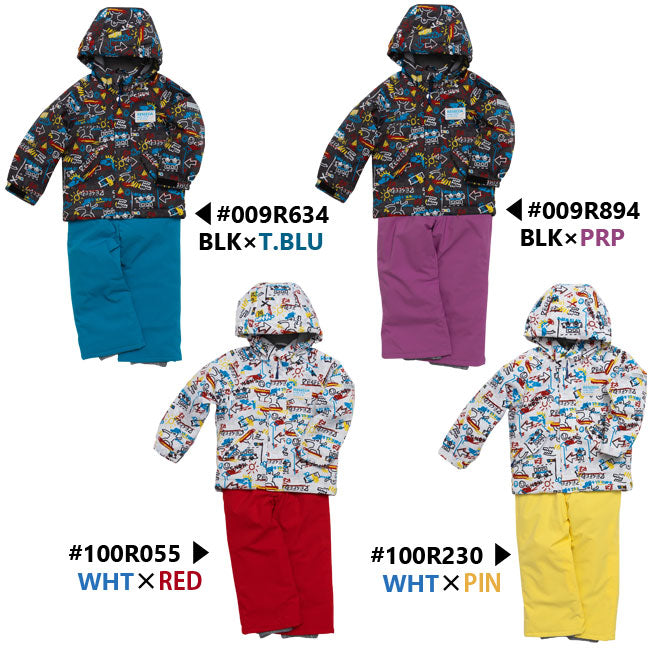 TODDLER SUIT スキーウェア スノーウェア カラフル ウィンター セットアップ