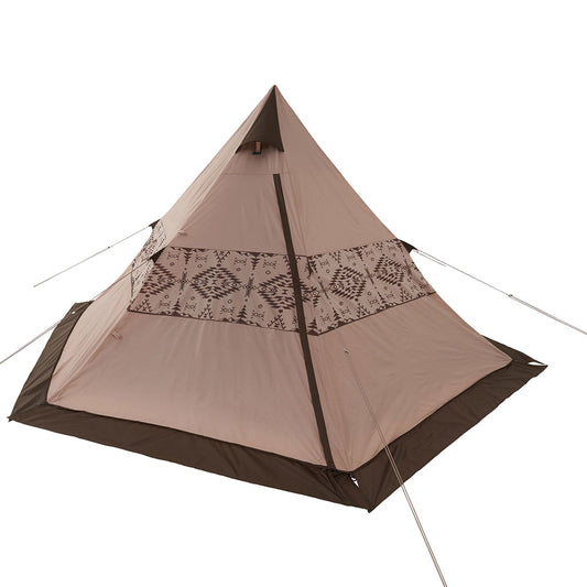 LOGOS LAND Tepee 350 One-pole tent for camping, 2-4 people