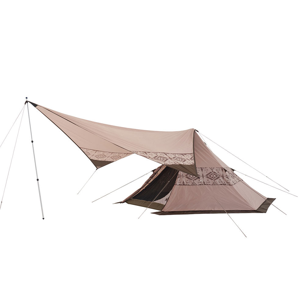 LOGOS LAND Tepee 350 One-pole tent for camping, 2-4 people