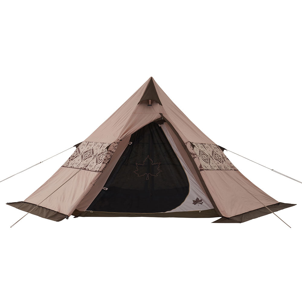 LOGOS LAND Tepee 350 One-pole tent for camping, 2-4 people