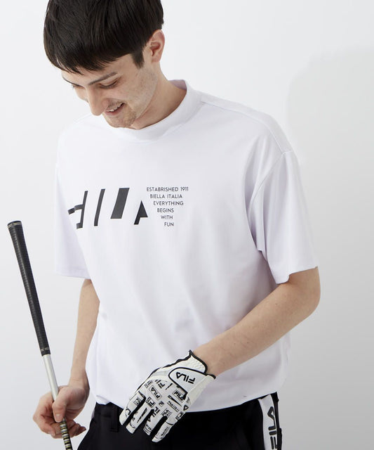 メンズ モックネックシャツ GOLF ゴルフウェア 半袖 トップス