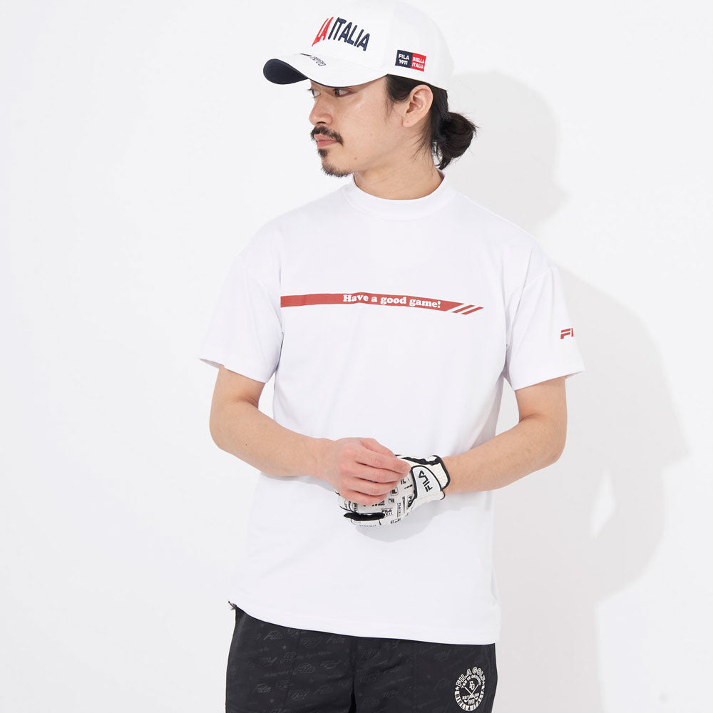 メンズ ECOスムース モックネックTシャツ ゴルフウェア トップス