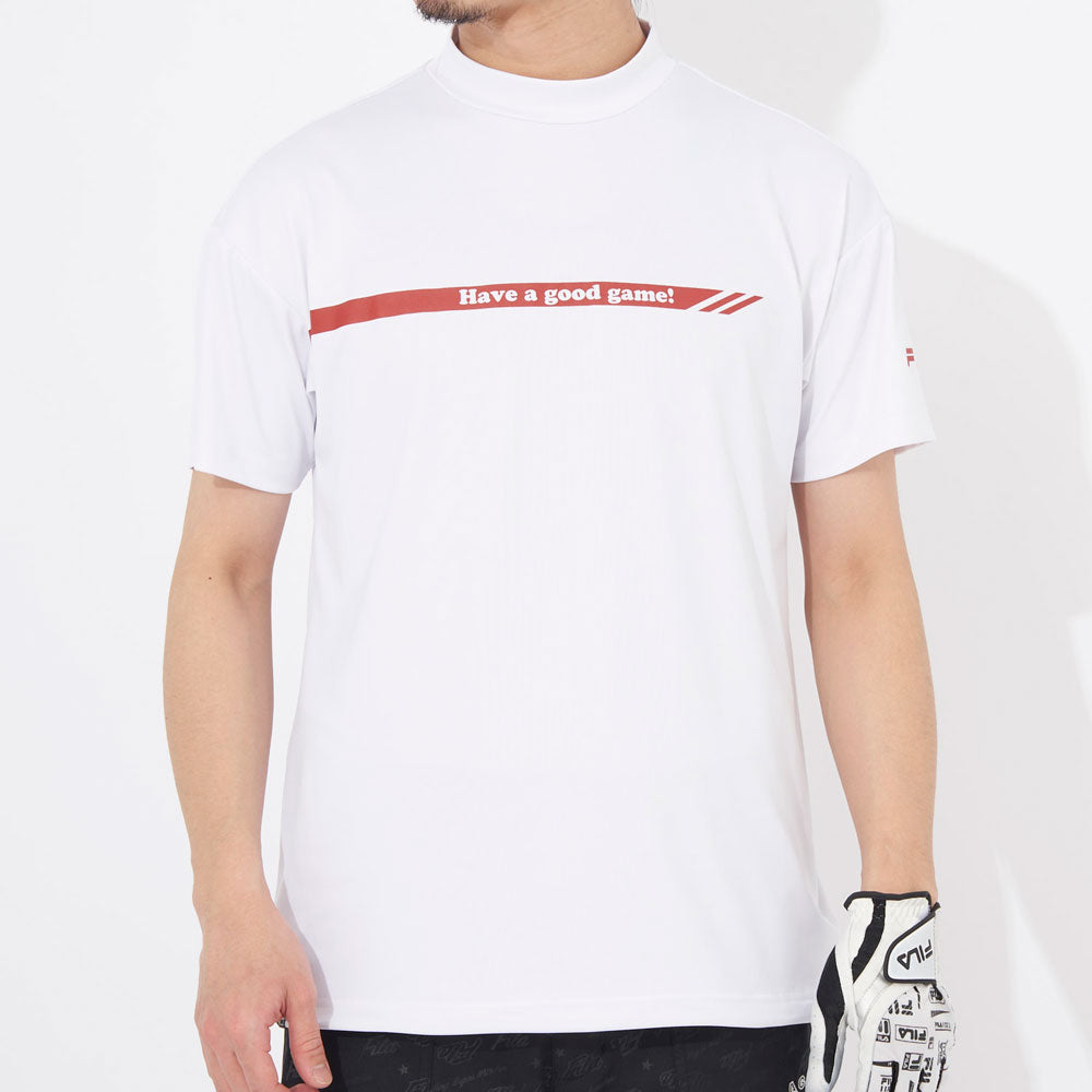 メンズ ECOスムース モックネックTシャツ ゴルフウェア トップス