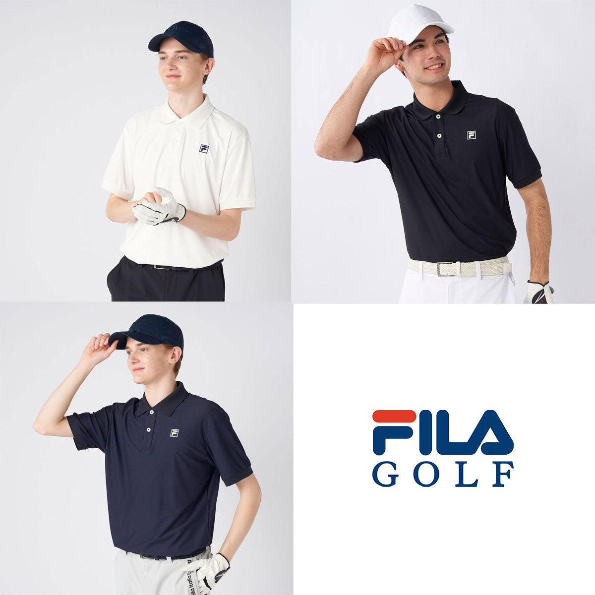 FILA GOLF ゴルフ トップス シャツ ポロシャツ 半袖 メンズ 父の日 カジュアル