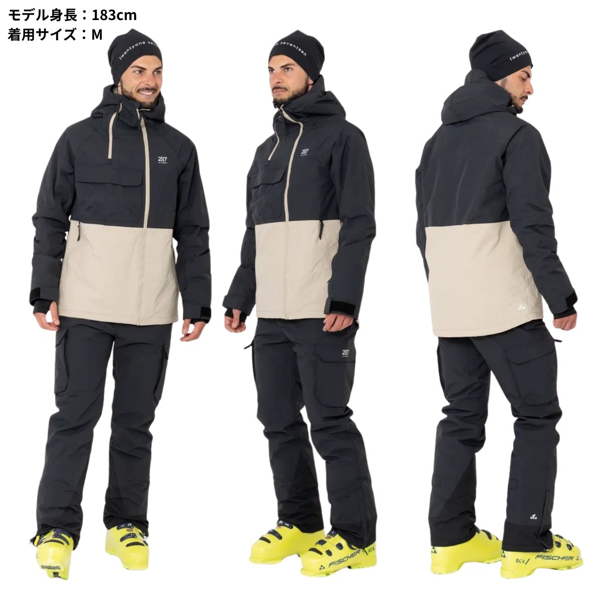 メンズ スキーパンツ スノーパンツ 防水 高機能 シンプル ブラック 黒 北欧