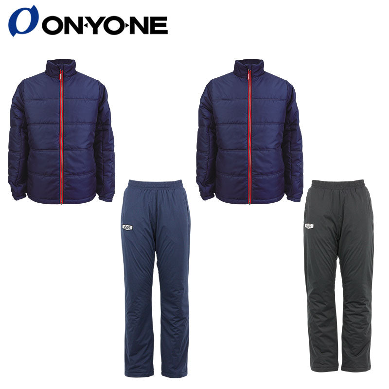 Padded jacket and padded pants set, windbreaker set, cold weather training wear