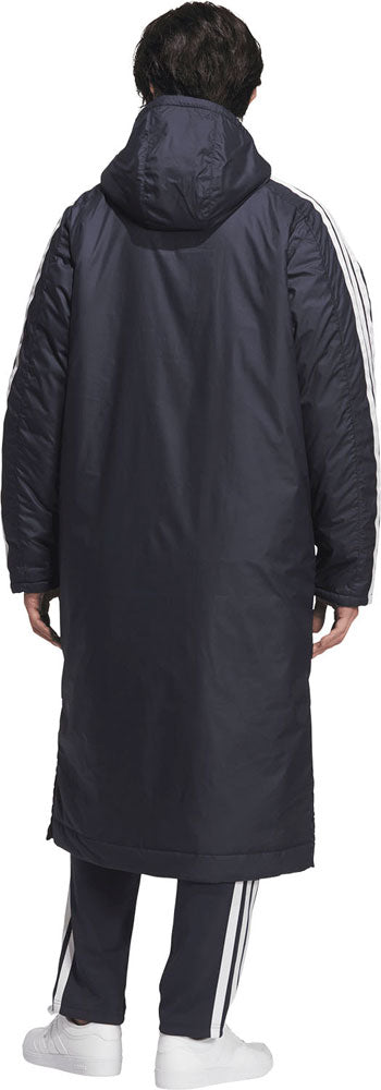 スリーストライプス ルーズフィット ロング ボアコート