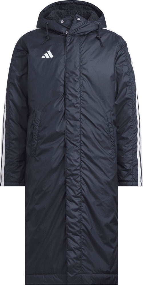 スリーストライプス ルーズフィット ロング ボアコート