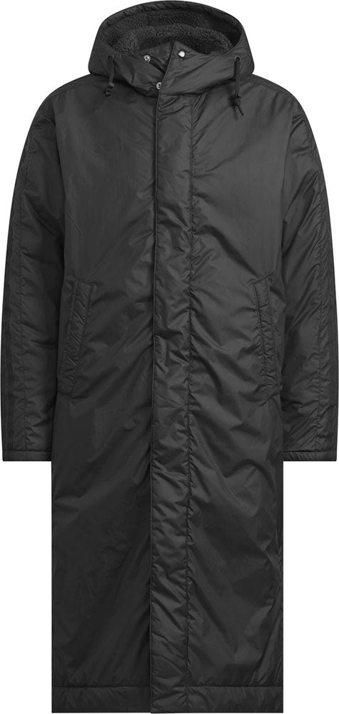 スリーストライプス ルーズフィット ロング ボアコート