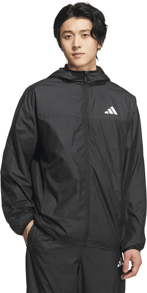 裏地フード付きウインドジャケット メンズ トレーニングウェア ジャケット アウター