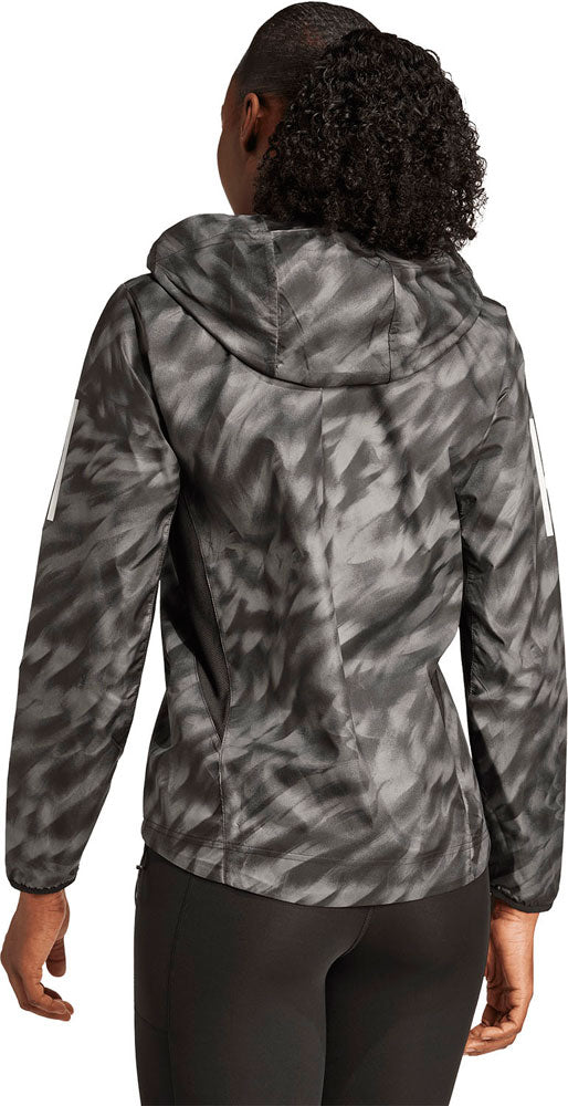 オウン ザ ラン総柄プリントジャケット レディース ランニング ジャケット アウター