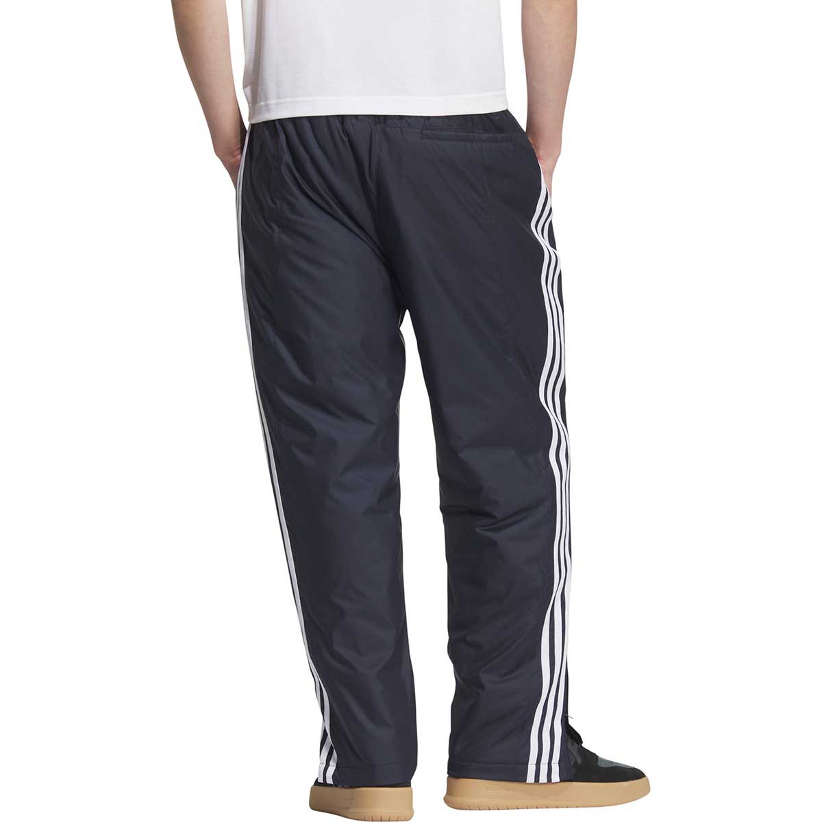 メンズ スリーストライプス ルーズフィット パデッドトラックパンツ ロングパンツ