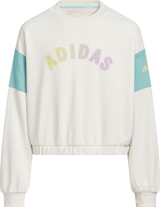 ガールズ スウェット ルーズフィット クルーネック プルオーバー キッズ