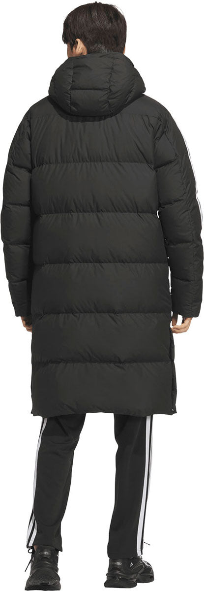 スリーストライプス レギュラーフィット ロング ダウン コート ベンチ